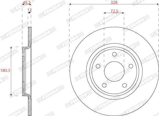 Brake Disc (DDF2818C)