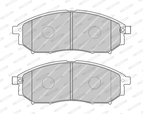 Brake Pad Set, disc brake (FDB4757-D)