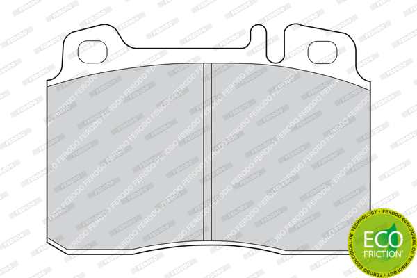 Brake Pad Set, disc brake (FDB646)