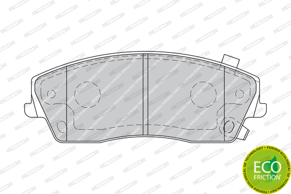 Brake Pad Set, disc brake (FDB1954)