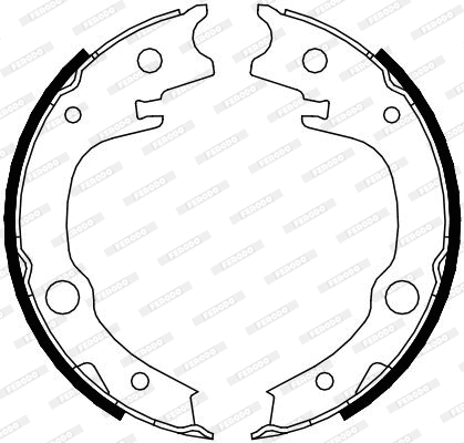 Brake Shoe Set, parking brake (FSB4014)