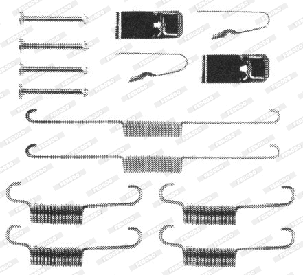 Accessory Kit, brake shoes (FBA79)