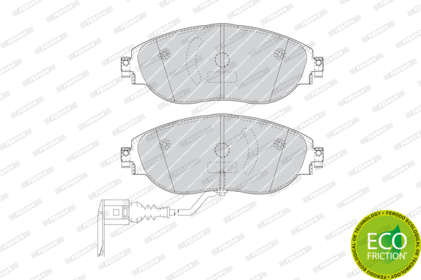Brake Pad Set, disc brake (FDB4425)