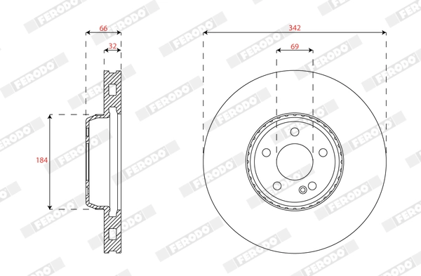 Brake Disc (DDF2839C-1)