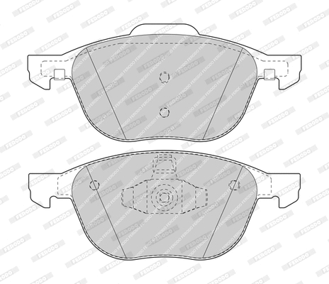 Brake Pad Set, disc brake (FDB1594-D)