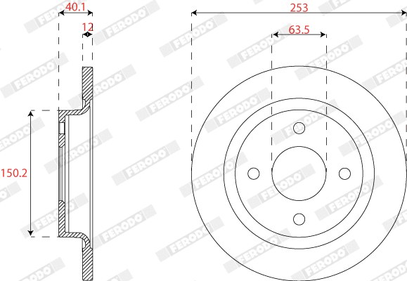 Brake Disc (DDF2822C)