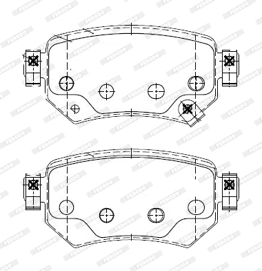 Brake Pad Set, disc brake (FDB4944-D)