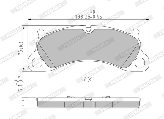 Brake Pad Set, disc brake (FDB4664)
