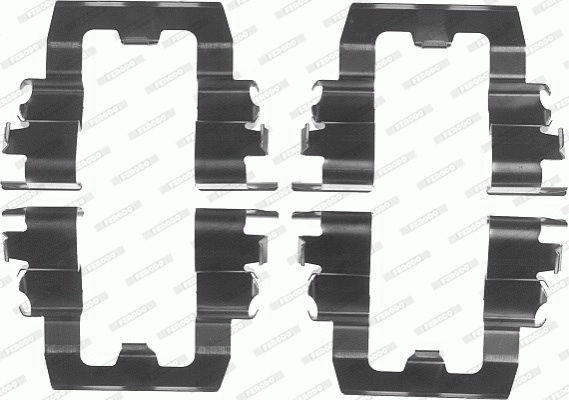 Accessory Kit, disc brake pad (FBA483)