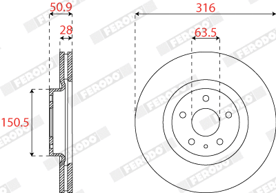 Brake Disc (DDF2789C)