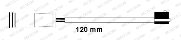 Warning Contact, brake pad wear (FWI308)