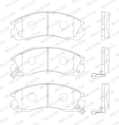 Brake Pad Set, disc brake (FDB765)