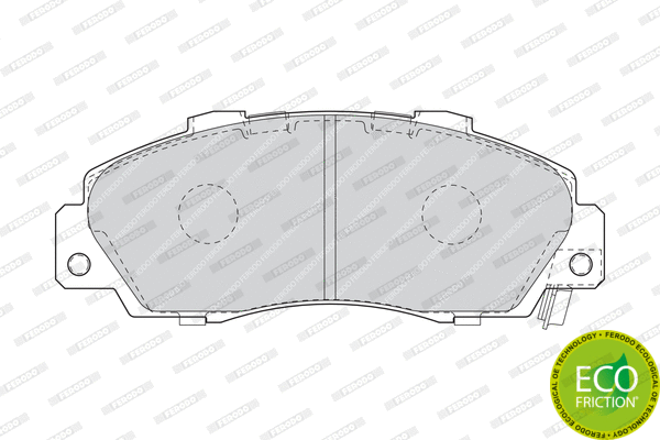Brake Pad Set, disc brake (FDB1505)