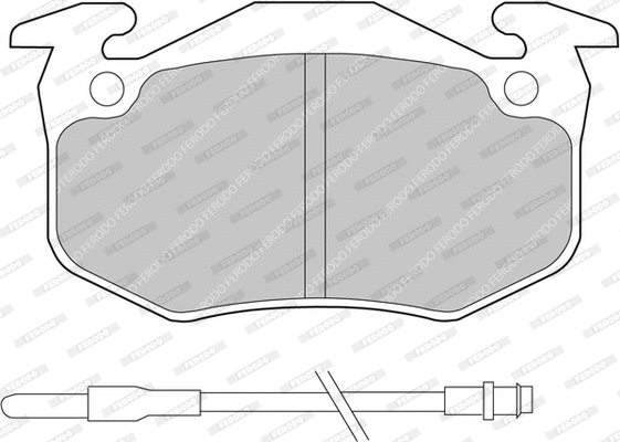 Brake Pad Set, disc brake (FDB537)