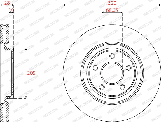 Brake Disc (DDF2785C-1)
