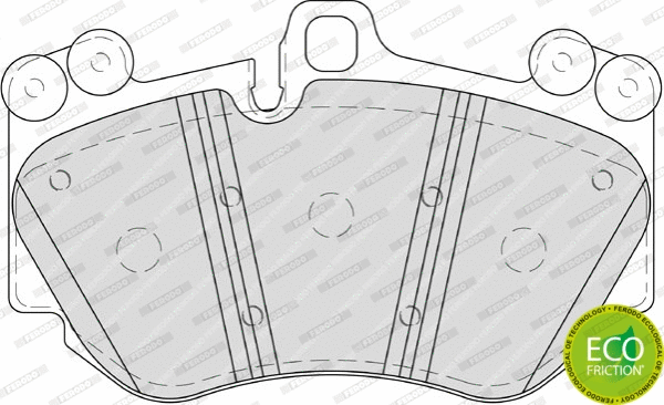 Brake Pad Set, disc brake (FDB4056)