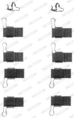 Accessory Kit, disc brake pad (FBA538)