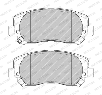 Brake Pad Set, disc brake (FDB4928-D)