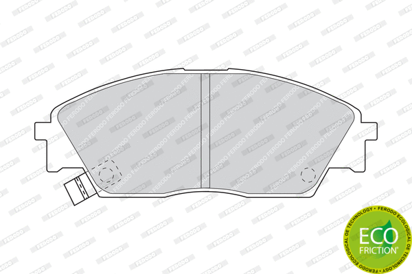 Brake Pad Set, disc brake (FDB598)