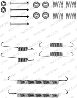 Accessory Kit, brake shoes (FBA75)