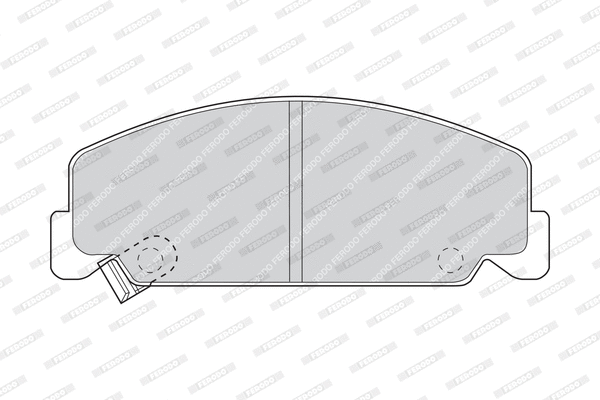 Brake Pad Set, disc brake (FDB708)