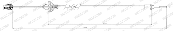 Cable Pull, clutch control (FCC421093)