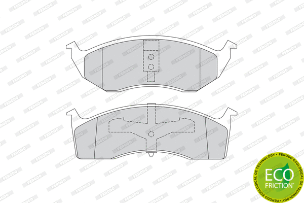 Brake Pad Set, disc brake (FDB1098)