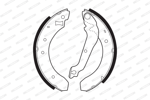 Brake Shoe Set (FSB177)