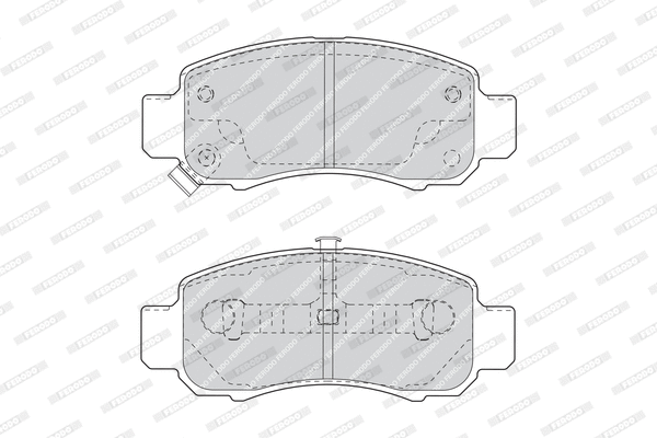 Brake Pad Set, disc brake (FDB1609)