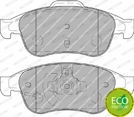 Brake Pad Set, disc brake (FDB4180)