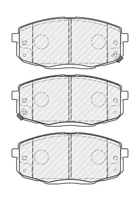 Brake Pad Set, disc brake (FDB4985)
