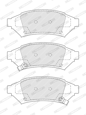 Brake Pad Set, disc brake (FDB4322-D)
