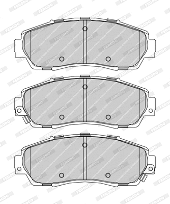 Brake Pad Set, disc brake (FDB4161B-D)