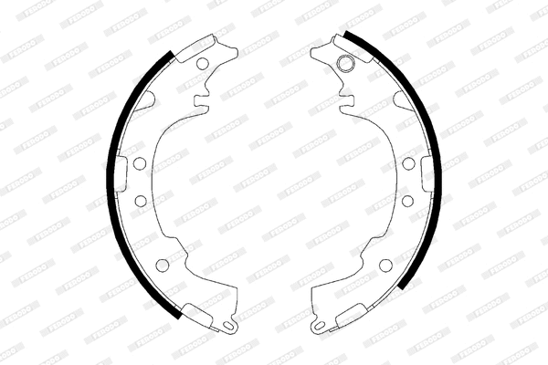 Brake Shoe Set (FSB621)