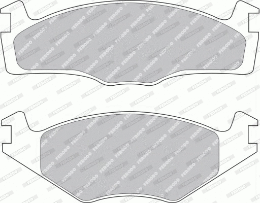Brake Pad Set, disc brake (FDB1072G)