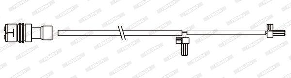 Warning Contact, brake pad wear (FWI384)