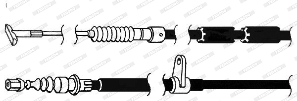 Cable Pull, parking brake (FHB432894)