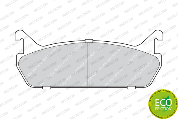 Brake Pad Set, disc brake (FDB654)