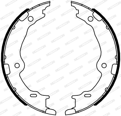 Brake Shoe Set, parking brake