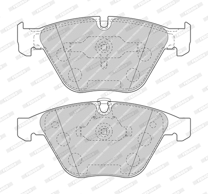Brake Pad Set, disc brake (FDB1628-D)