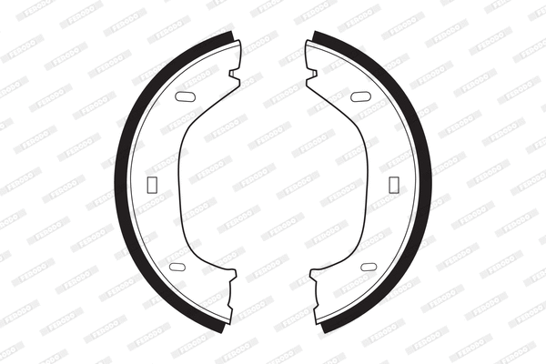 Brake Shoe Set, parking brake (FSB92)