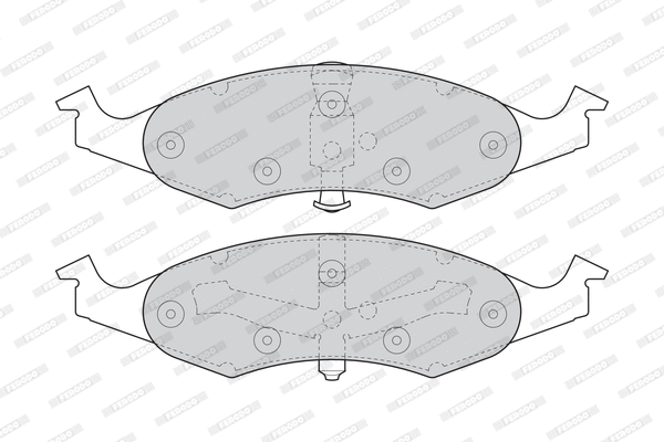 Brake Pad Set, disc brake (FDB1097)