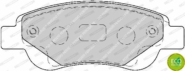 Brake Pad Set, disc brake (FDB1790)