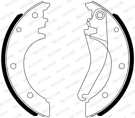 Brake Shoe Set, parking brake