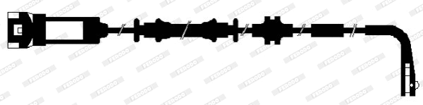 Warning Contact, brake pad wear (FWI288)
