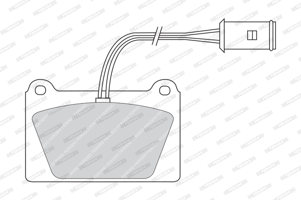Brake Pad Set, disc brake (FDB840)