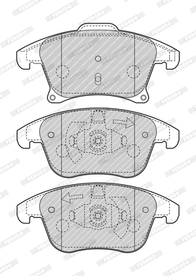 Brake Pad Set, disc brake (FDB4445)
