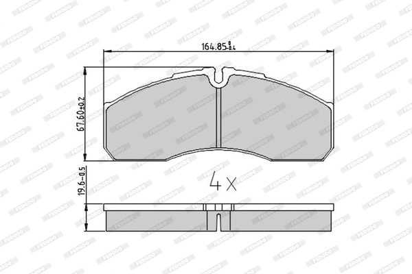 Brake Pad Set, disc brake (FVR1390)