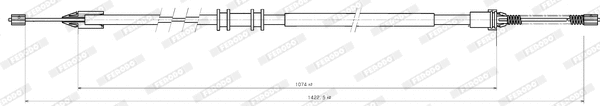 Cable Pull, parking brake (FHB432858)