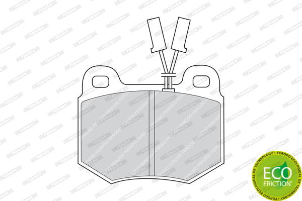 Brake Pad Set, disc brake (FDB448)